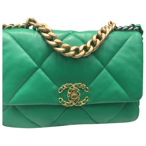 chanel green purse|chanel green tote.